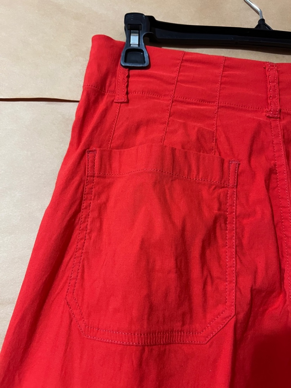 Anthropologie | Maeve The Colette Pants Linen Blend Wide Leg Red Size 26 - Picture 10 of 11